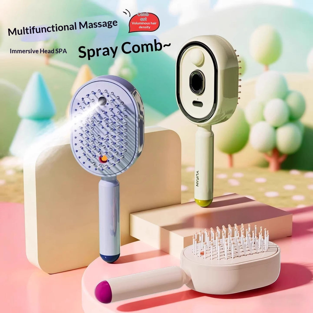 Rechargeable Mist Hair Brush