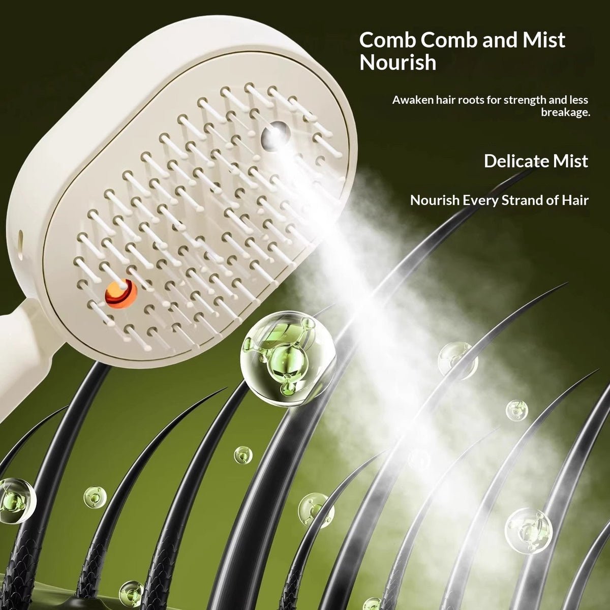 Rechargeable Mist Hair Brush